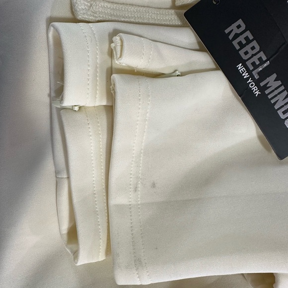 Men's Rebel Minds Cream Track Pants X-Large - Picture 7 of 7